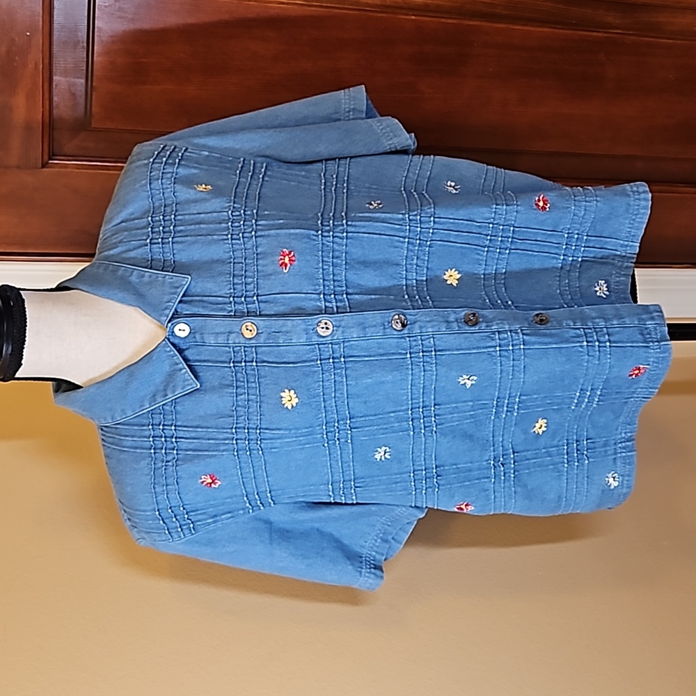 Vintage Clc Cricket Lane Collection Button Down Top S… Gem